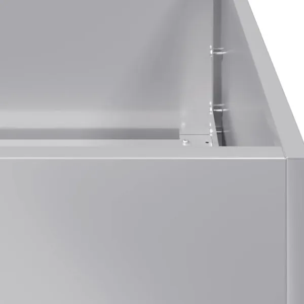 Sale plantekasse 280x40x40 cm galvaniseret stål Plantestativer