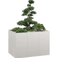 Sale plantekasse 120x80x80 cm rustfrit stål Krukker & Plantebeholdere
