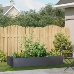 vidaXL Krukker & Plantebeholdere^plantekasse 200x80x40 cm stål antracitgrå