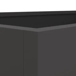 vidaXL Krukker & Plantebeholdere^plantekasse 62x47x46 cm koldvalset stål sort - Plantekrukker