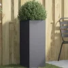 vidaXL Krukker & Plantebeholdere^plantekasse 32x29x75 cm koldvalset stål antracitgrå - Plantekrukker