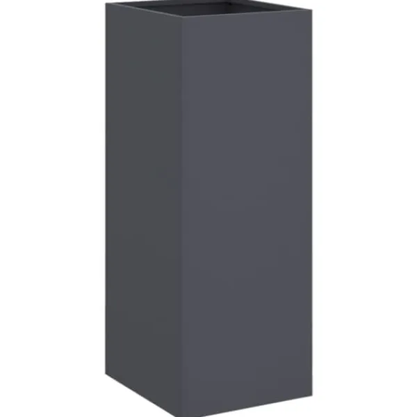 vidaXL Krukker & Plantebeholdere^plantekasse 32x29x75 cm koldvalset stål antracitgrå - Plantekrukker