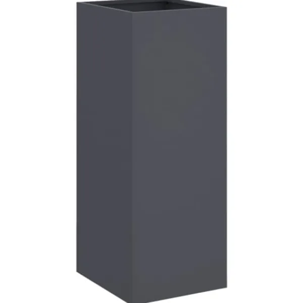 vidaXL Krukker & Plantebeholdere^plantekasse 32x29x75 cm koldvalset stål antracitgrå - Plantekrukker