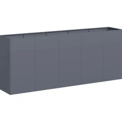 vidaXL Krukker & Plantebeholdere^plantekasse 200x40x80 cm koldvalset stål antracitgrå