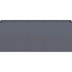 vidaXL Krukker & Plantebeholdere^plantekasse 200x40x80 cm koldvalset stål antracitgrå