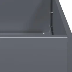 vidaXL Krukker & Plantebeholdere^plantekasse 200x40x80 cm koldvalset stål antracitgrå