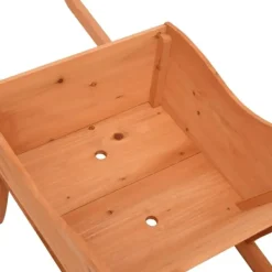 Best plantekasse 128x45,5x43 cm trillebørsdesign massivt fyr Krukker & Plantebeholdere