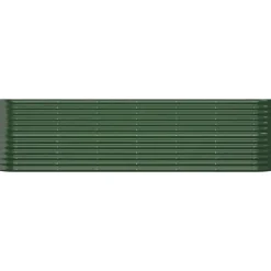 vidaXL Krukker & Plantebeholdere^plantekasse 260x40x68 cm pulverlakeret stål grøn - Plantekrukker
