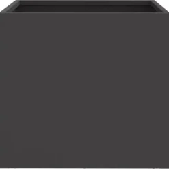 Clearance plantekasser 2 stk. 32x30x29 cm koldvalset stål sort - Plantekrukker Krukker & Plantebeholdere