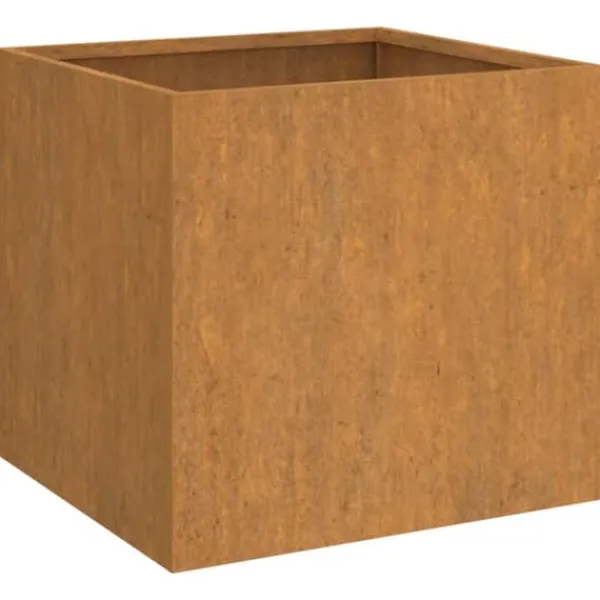 Sale plantekasser 2 stk. 42x40x39 cm cortenstål - Plantekrukker Krukker & Plantebeholdere