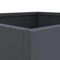 vidaXL Krukker & Plantebeholdere^plantekasser 2 stk. 49x47x46 cm koldvalset stål antracitgrå - Plantekrukker
