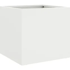 vidaXL Krukker & Plantebeholdere^plantekasser 2 stk. 32x30x29 cm koldvalset stål hvid - Plantekrukker