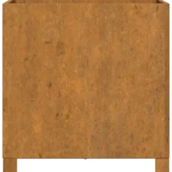 Outlet plantekasser med ben 2 stk. 49x47x50 cm cortenstål rustfarvet - Plantekrukker Krukker & Plantebeholdere