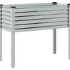 Outlet plantekrukke 100x41x90 cm galvaniseret stål Plantningsbænke