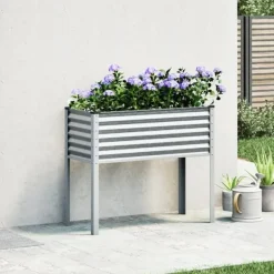 Outlet plantekrukke 100x41x90 cm galvaniseret stål Plantningsbænke