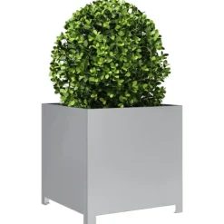 vidaXL Krukker & Plantebeholdere^plantekrukke 50x50x50 cm galvaniseret stål