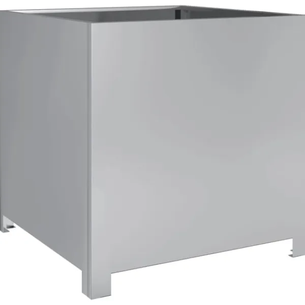 vidaXL Krukker & Plantebeholdere^plantekrukke 50x50x50 cm galvaniseret stål