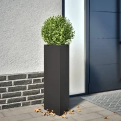 Best plantekrukke 30x26x75 cm trekantet stål sort Krukker & Plantebeholdere