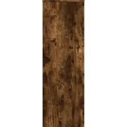 plantestativ 33x33x100 cm konstrueret træ røget egetræsfarve Plantestativer