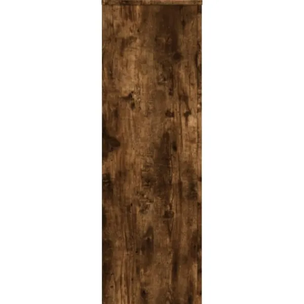 plantestativ 33x33x100 cm konstrueret træ røget egetræsfarve Plantestativer