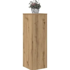 Outlet plantestativ 33x33x100 cm konstrueret træ gammelt egetræslook Plantestativer