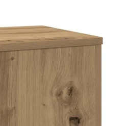 Outlet plantestativ 33x33x100 cm konstrueret træ gammelt egetræslook Plantestativer