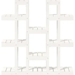 vidaXL Plantestativer^plantestativ 104,5x25x109,5 cm massivt fyrretræ hvid - Planteborde