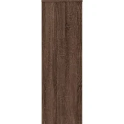 plantestativ 33x33x100 cm konstrueret træ brun egetræsfarve Plantestativer
