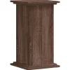 Discount plantestativ 33x33x60 cm konstrueret træ brun egetræsfarve Plantestativer