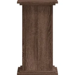 Discount plantestativ 33x33x60 cm konstrueret træ brun egetræsfarve Plantestativer