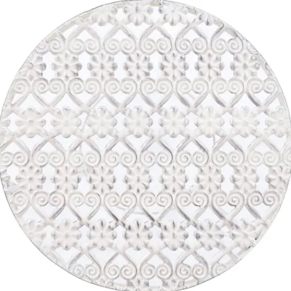 Clearance plantestativer 3 dele vintagestil metal antik hvid - Planteborde Plantestativer