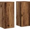Hot plantestativer 2 stk. 30x30x70 cm konstrueret træ antikt træ Plantestativer