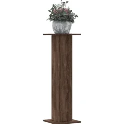 vidaXL Plantestativer^plantestativer 2 stk. 30x30x95 cm konstrueret træ brunt eg