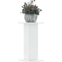 Discount plantestativer 2 stk. 30x30x60 cm konstrueret træ hvid Plantestativer