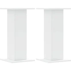 Discount plantestativer 2 stk. 30x30x60 cm konstrueret træ hvid Plantestativer