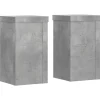 vidaXL Plantestativer^plantestativer 2 stk. 10x10x18 cm konstrueret træ betongrå