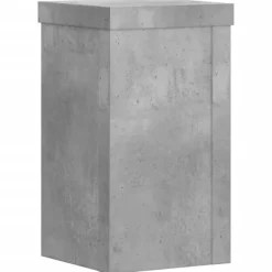 vidaXL Plantestativer^plantestativer 2 stk. 10x10x18 cm konstrueret træ betongrå
