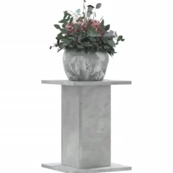 Sale plantestativer 2 stk. 30x30x40 cm konstrueret træ betongrå Plantestativer