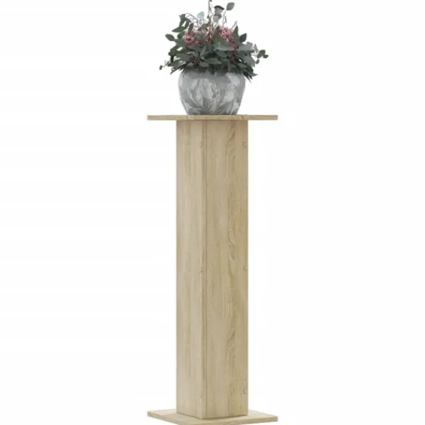 Clearance plantestativer 2 stk. 30x30x95 cm konstrueret træ sonoma-eg Plantestativer