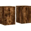 Best plantestativer 2 stk. 25x25x35 cm konstrueret træ røget eg Plantestativer