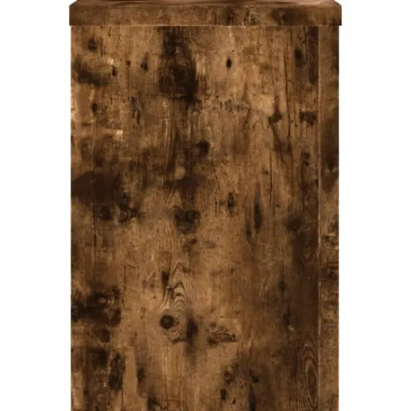 Best plantestativer 2 stk. 25x25x35 cm konstrueret træ røget eg Plantestativer