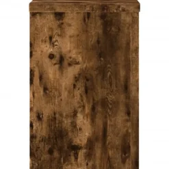 Best plantestativer 2 stk. 25x25x35 cm konstrueret træ røget eg Plantestativer