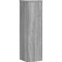 Clearance plantestativer 2 stk. 17x17x60 cm konstrueret træ grå sonoma-eg Plantestativer