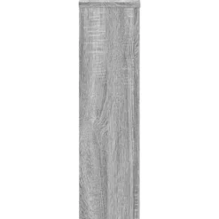 Clearance plantestativer 2 stk. 17x17x60 cm konstrueret træ grå sonoma-eg Plantestativer
