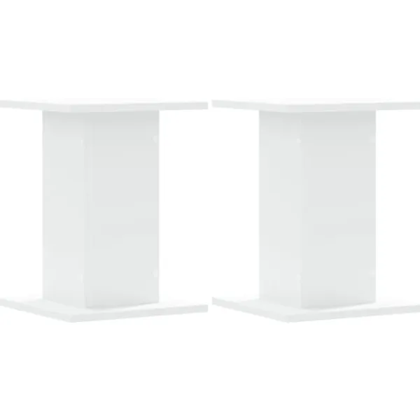 vidaXL Plantestativer^plantestativer 2 stk. 30x30x40 cm konstrueret træ hvid