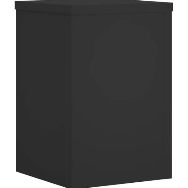 Best plantestativer 2 stk. 20x20x30 cm konstrueret træ sort Plantestativer
