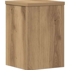Best plantestativer 2 stk. 20x20x30 cm konstrueret træ egetræsfarvet Plantestativer
