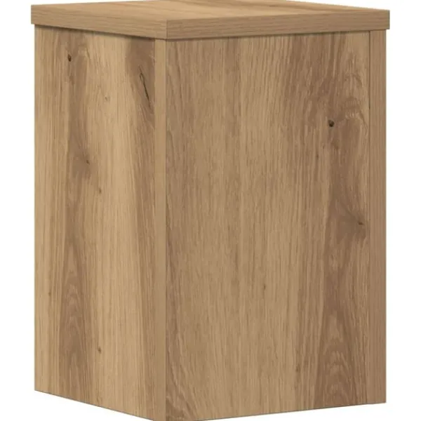 Best plantestativer 2 stk. 20x20x30 cm konstrueret træ egetræsfarvet Plantestativer