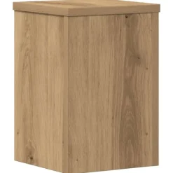 Best plantestativer 2 stk. 20x20x30 cm konstrueret træ egetræsfarvet Plantestativer