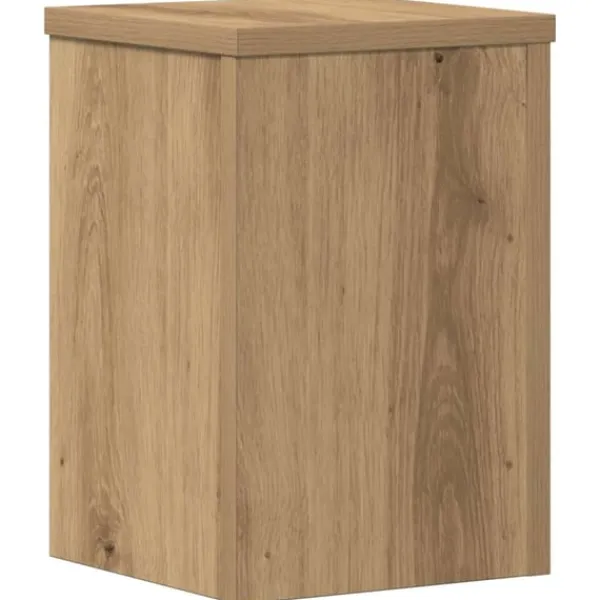 Best plantestativer 2 stk. 20x20x30 cm konstrueret træ egetræsfarvet Plantestativer